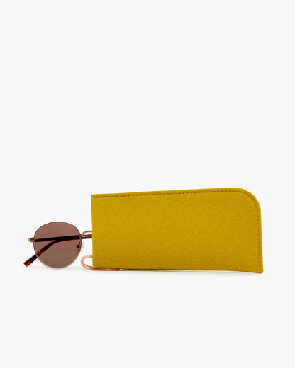 Wool Eyeglass Sleeve - Dijon