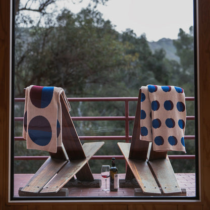 ECLIPSE THROW - WINE + ROYAL