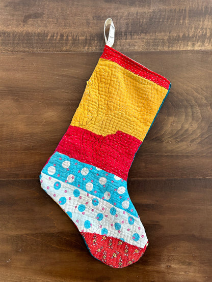 Kantha Stocking H