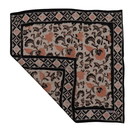Batik Bandana - Citrus Noir Peach Orange Black