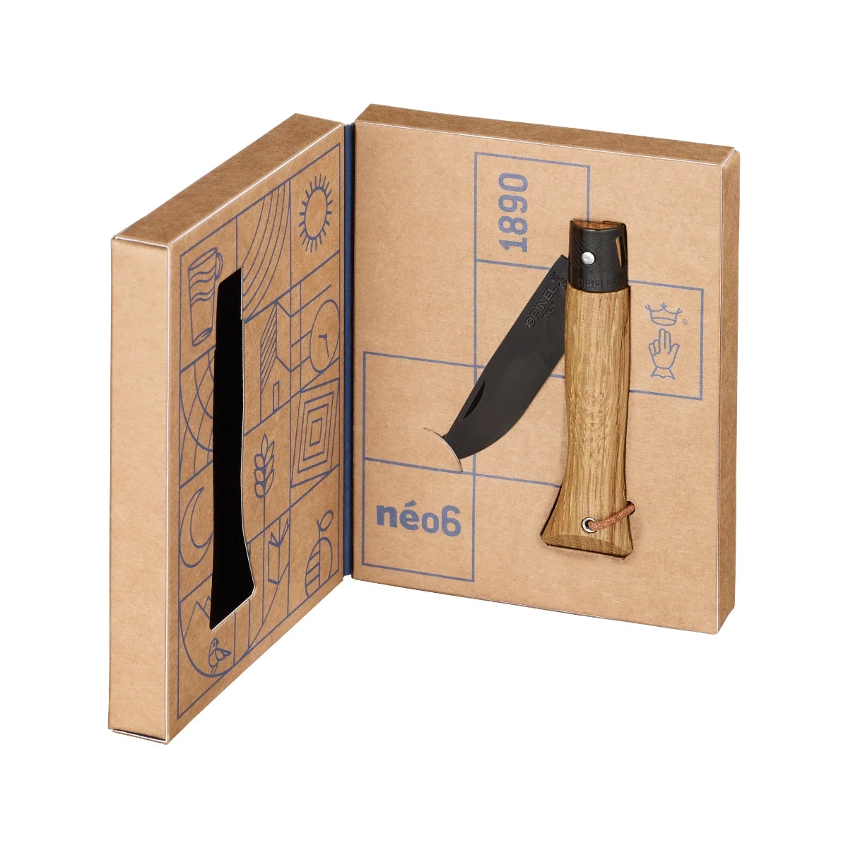 Neo 6 Folding Knife - Black Oak