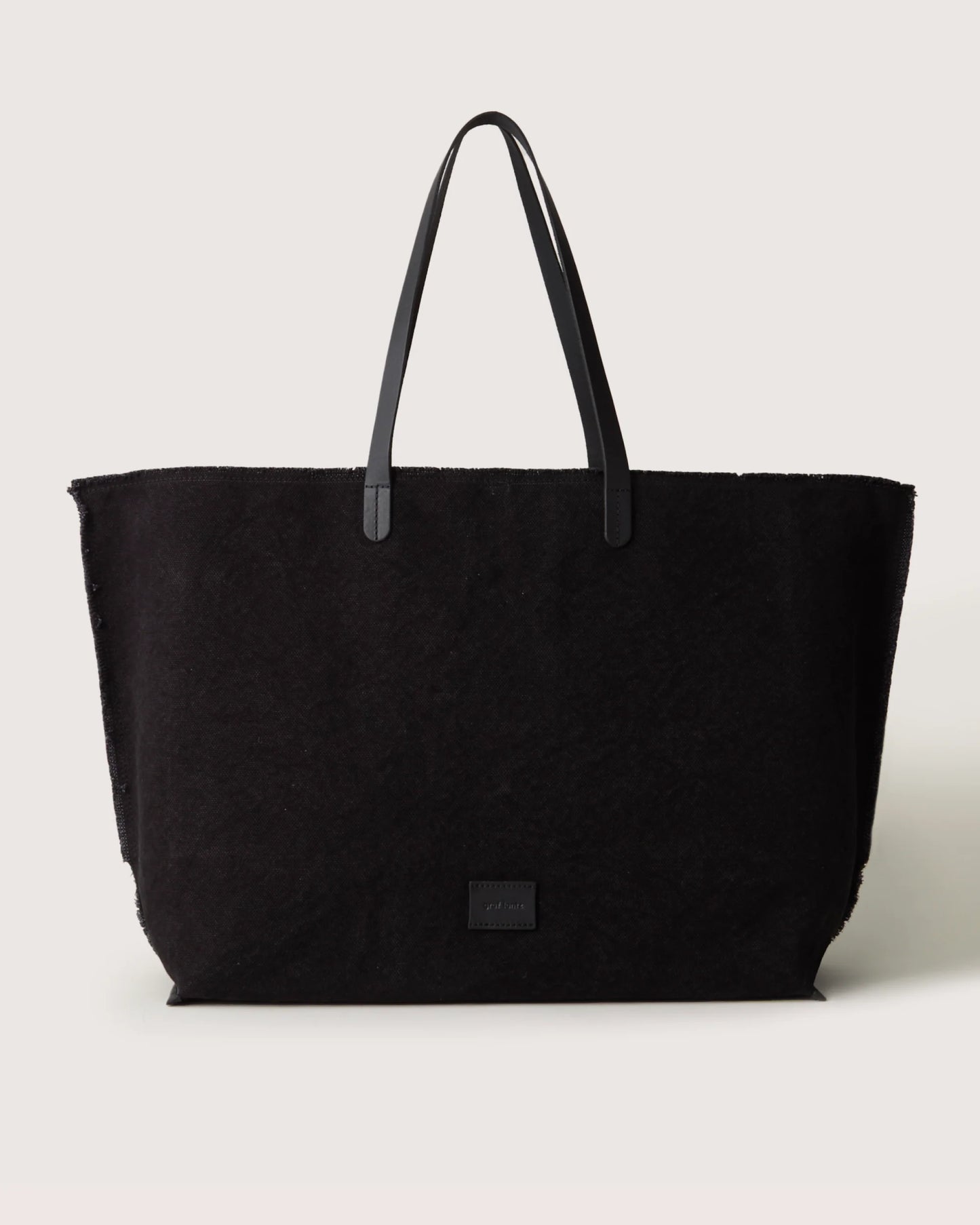 Hana Canvas Boat Bag - Black