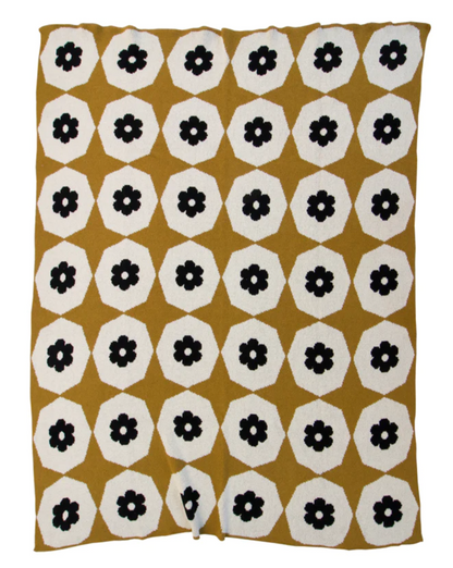 INDIA THROW - OCHRE