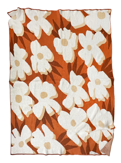 DESERT FLOWER THROW - SAFFRON