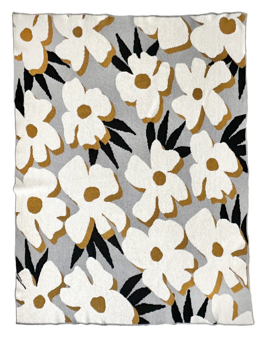 DESERT FLOWER THROW - DOVE