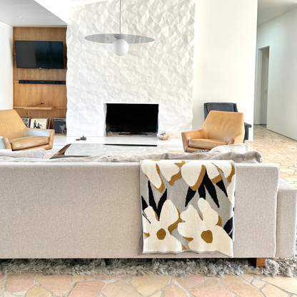 DESERT FLOWER THROW - DOVE