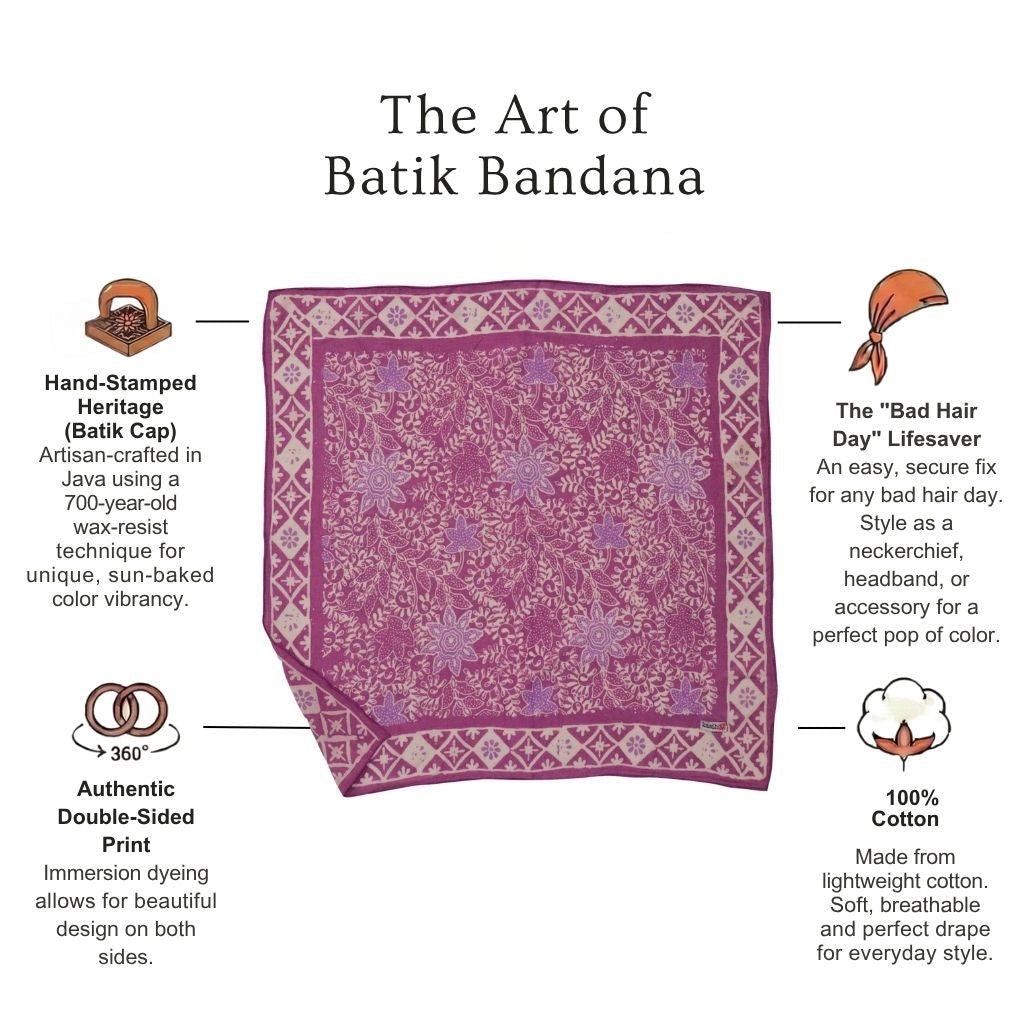 Batik Bandana - Lilac