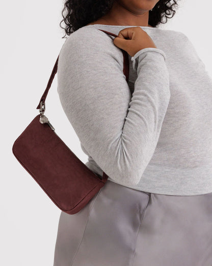 NYLON POUCHETTE - MAHOGANY