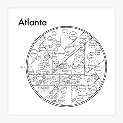 Atlanta Letterpress Print