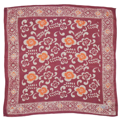 Batik Bandana - Plumeria Pink-Purple