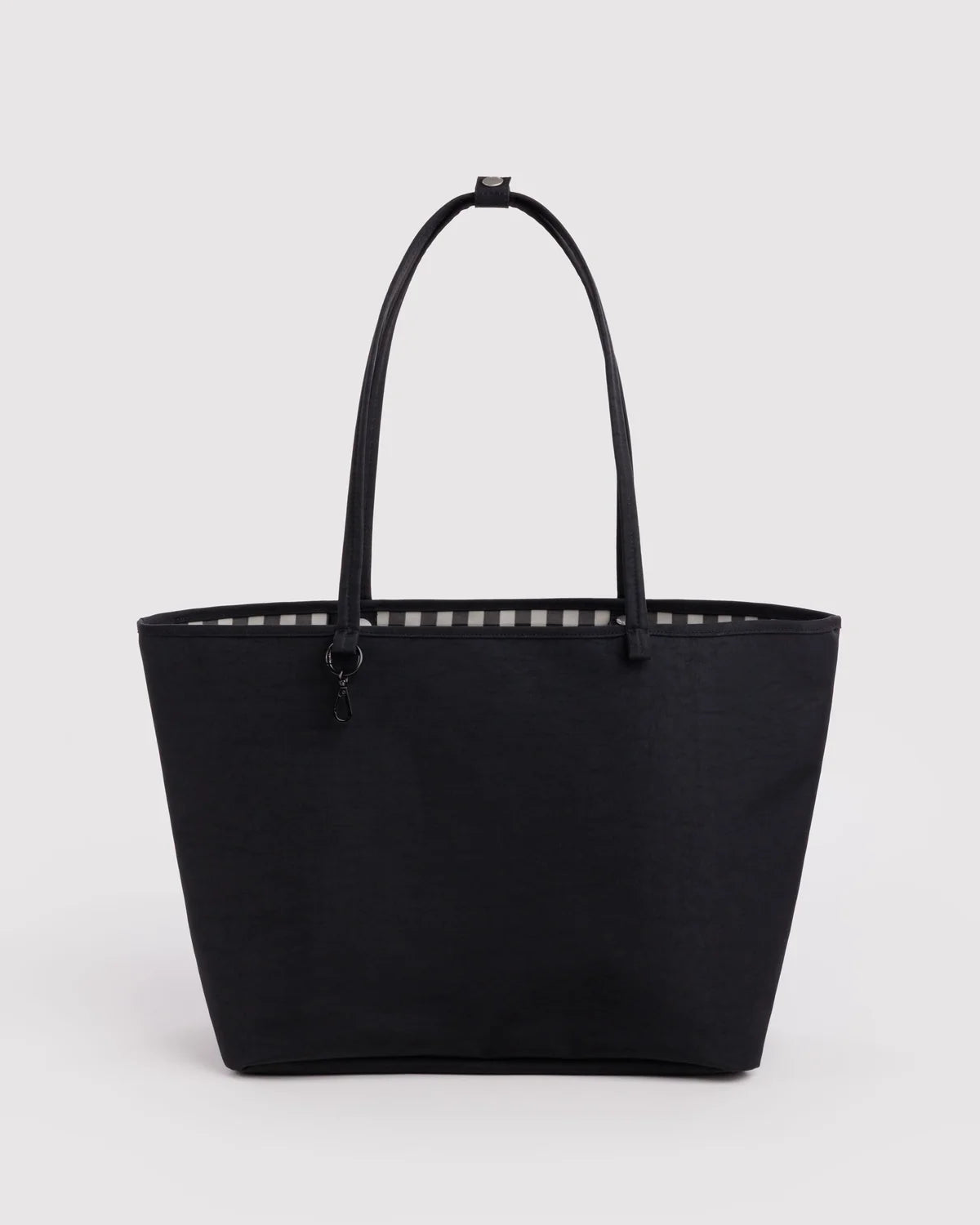 LARGE NYLON REVERSIBLE TOTE - BLACK MIX