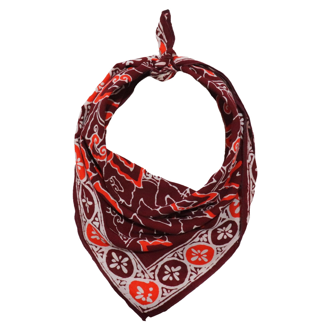 Batik Bandana - Red Orange Storm