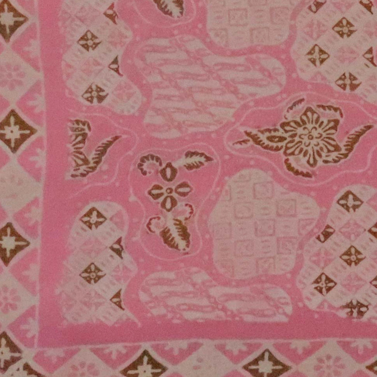 Batik Bandana - Blush Pink Brown