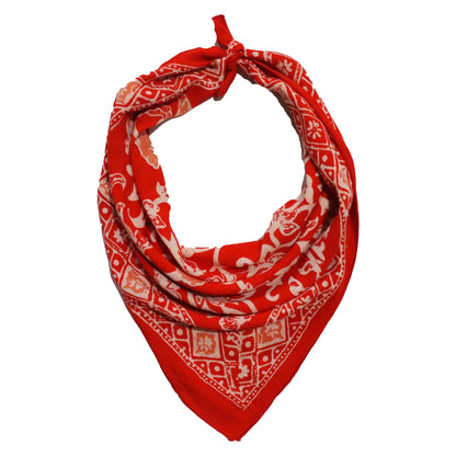 Batik Bandana - Fiery Red Floral