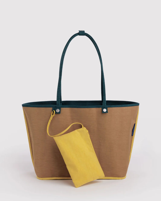 LARGE NYLON REVERSIBLE TOTE - DEEP SEA MIX