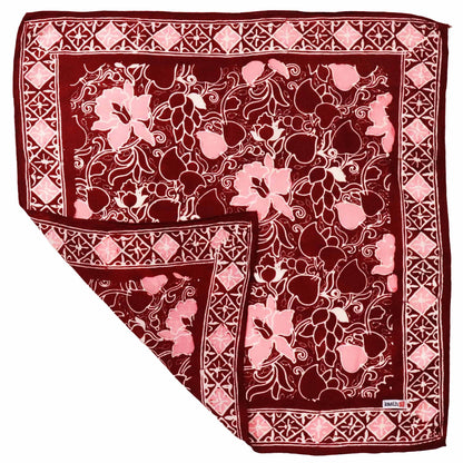 Batik Bandana - Ruby Bloom Red/Pink