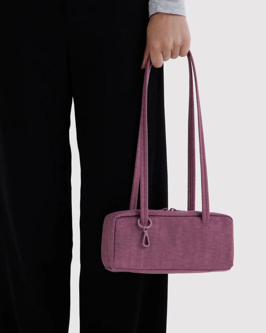 SMALL NYLON BOWLER BAG - WILD PLUM