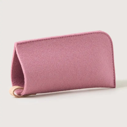 Wool Eyeglass Sleeve - Pink