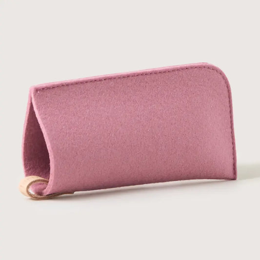 Wool Eyeglass Sleeve - Pink