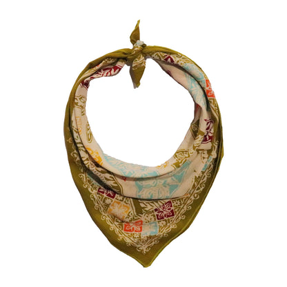 Batik Bandana - Tropical Taro Tapestry