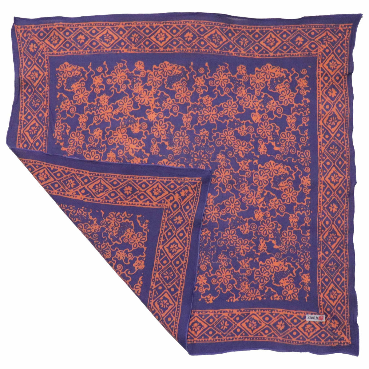 Batik Bandana - Mangosteen Blue Pink