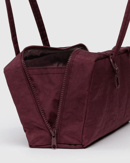 NYLON BOWLER BAG - MAHOGANY