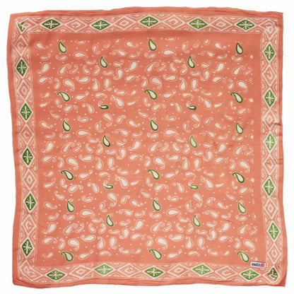 Batik Bandana - Peach + Green