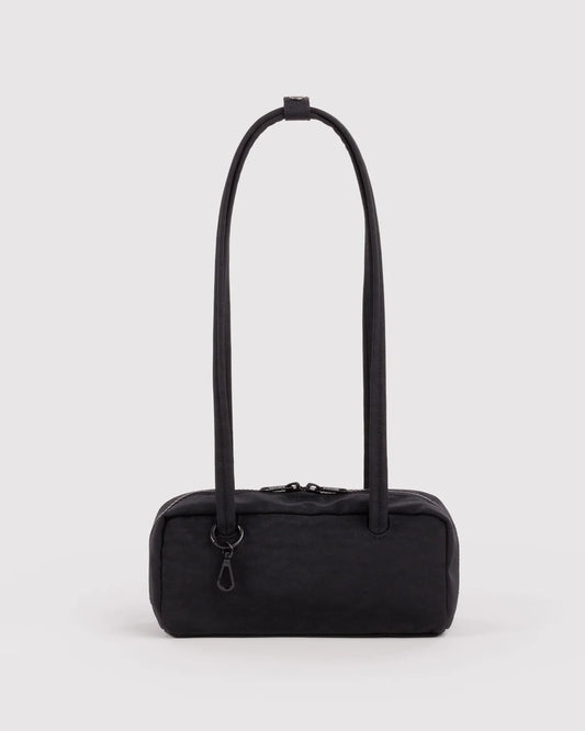 SMALL NYLON BOWLER BAG - BLACK