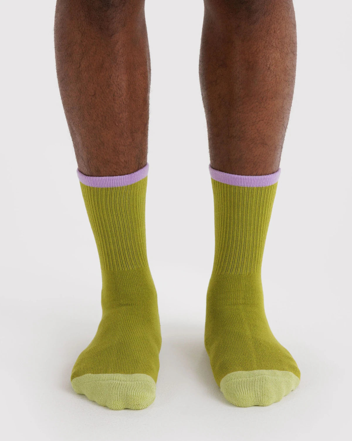 RIBBED SOCKS - OLIVE MIX