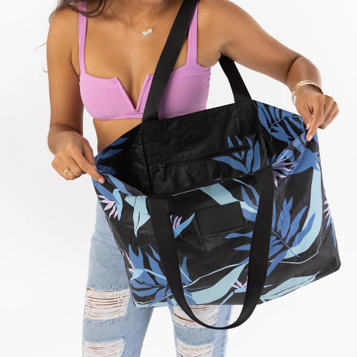 Painted Birds Huckleberry - Holo Holo Reversible Tote