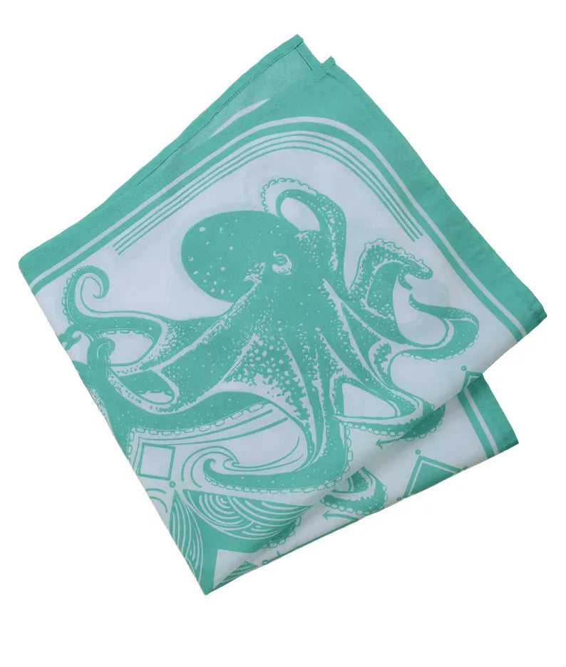 Bandana Octopus Mint Green