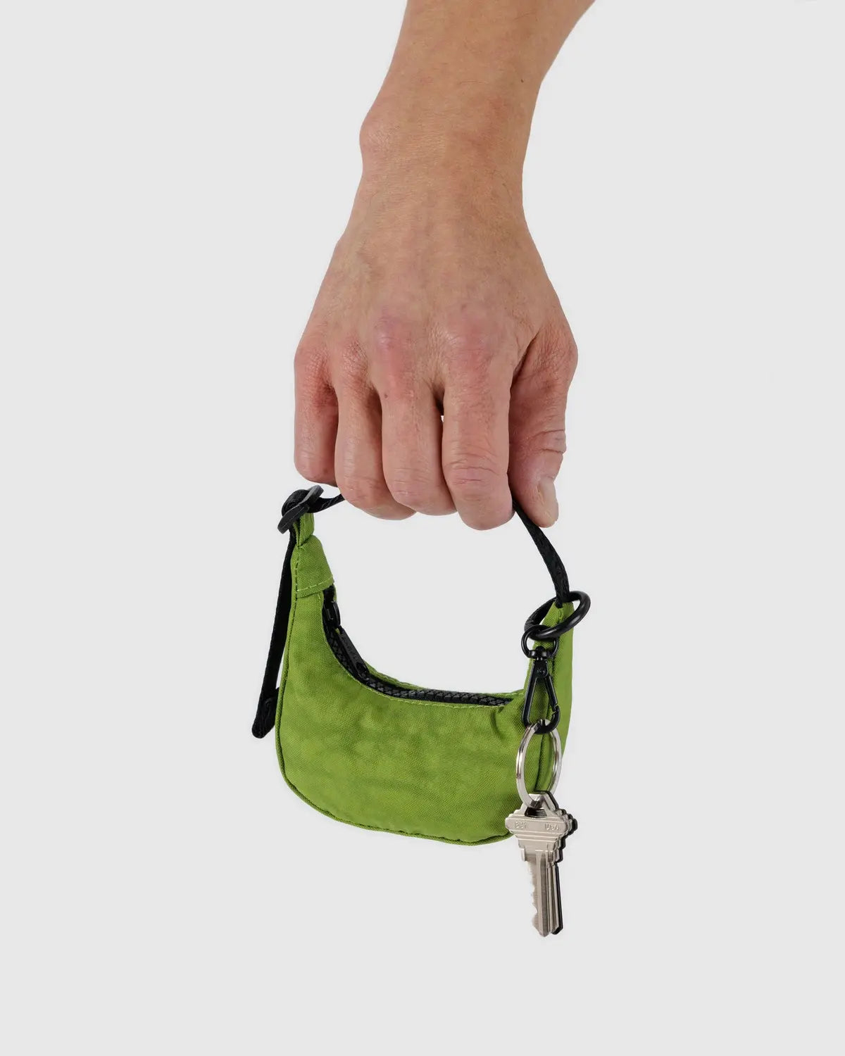 Crescent Bag Charm- Green Juice