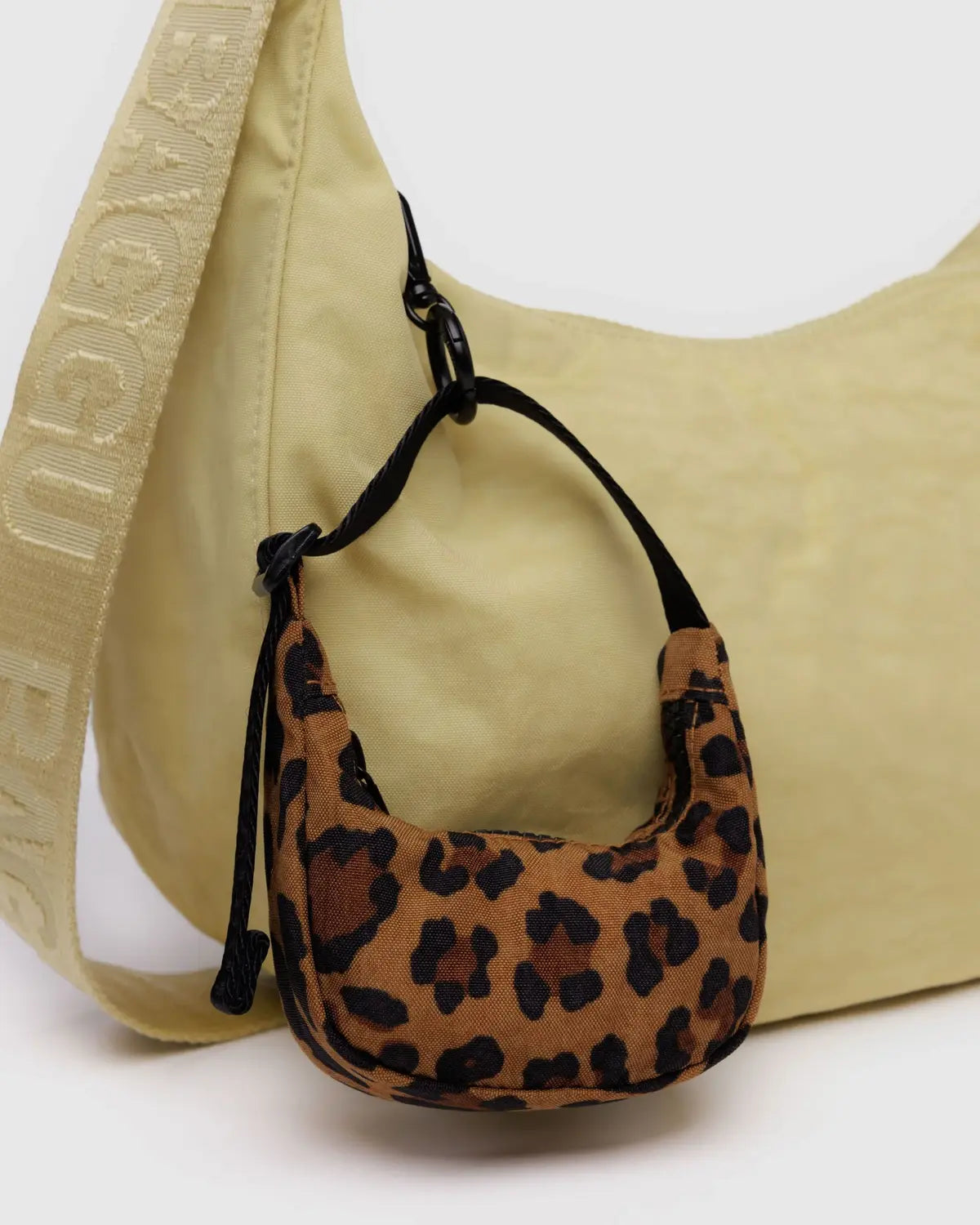 Crescent Bag Charm- Leopard