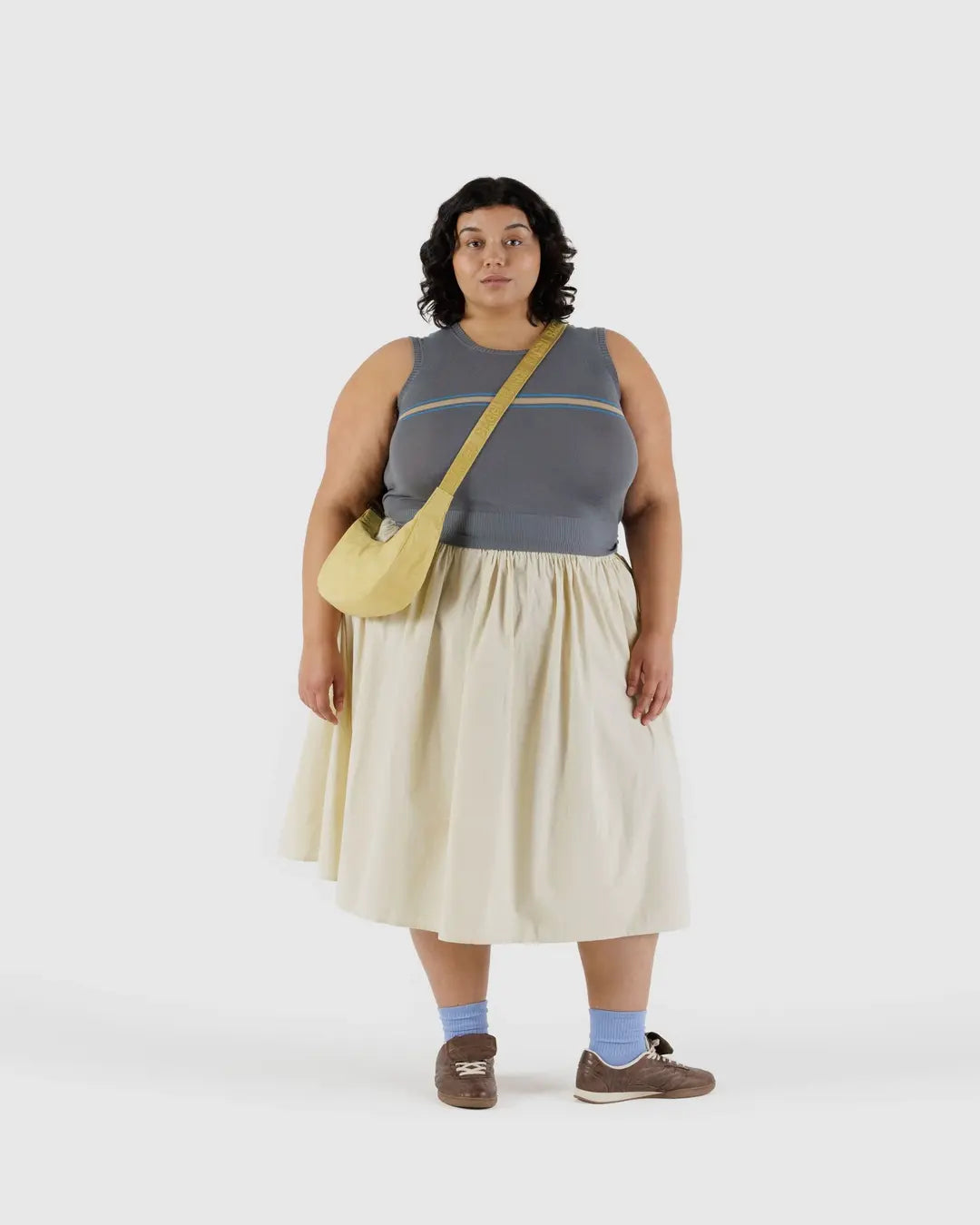 Nylon Crescent Bag - Small Butter