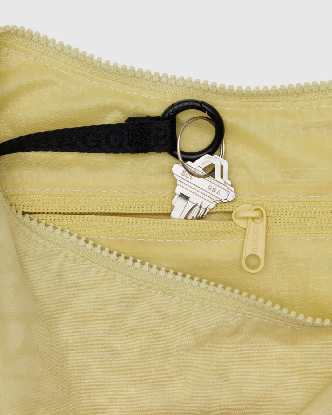 Nylon Crescent Bag - Medium Butter