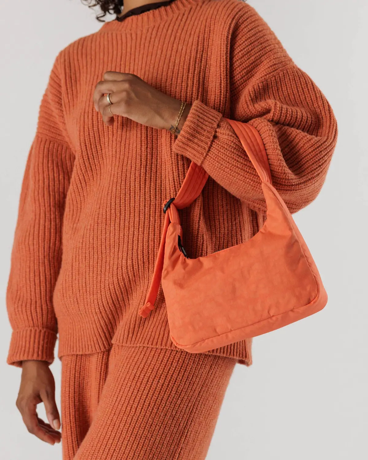 Nylon Shoulder Bag- Mini Nasturtium