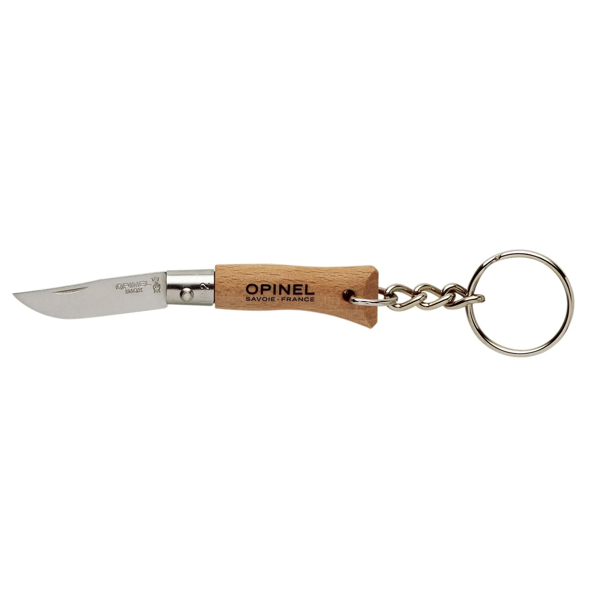 No. 2 Keychain Folding Knife - Beechwood