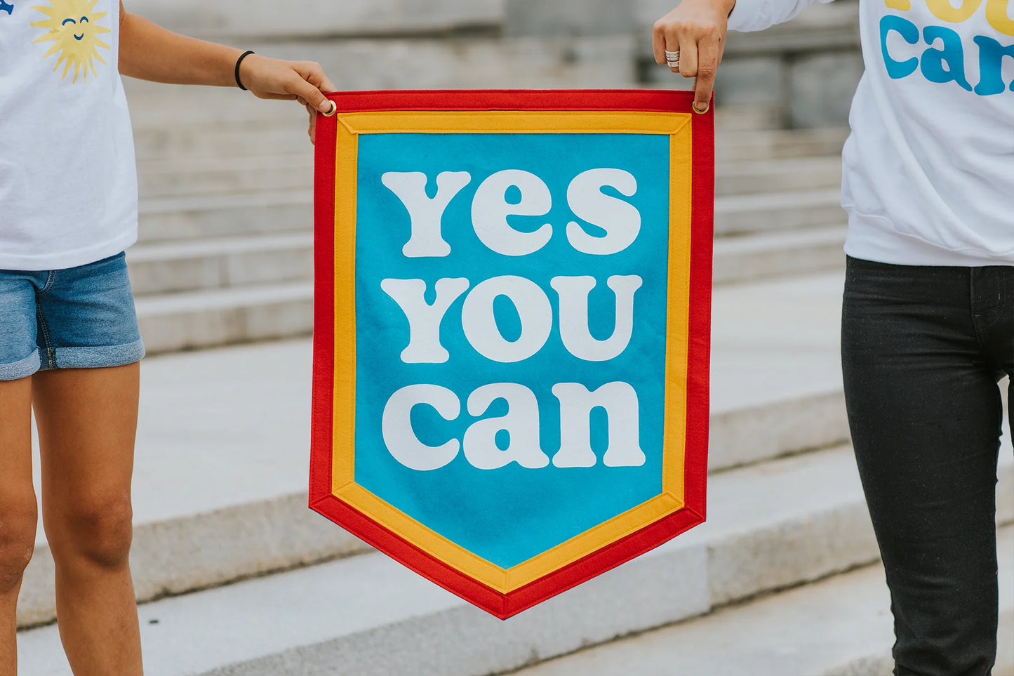 YES YOU CAN CAMP FLAG