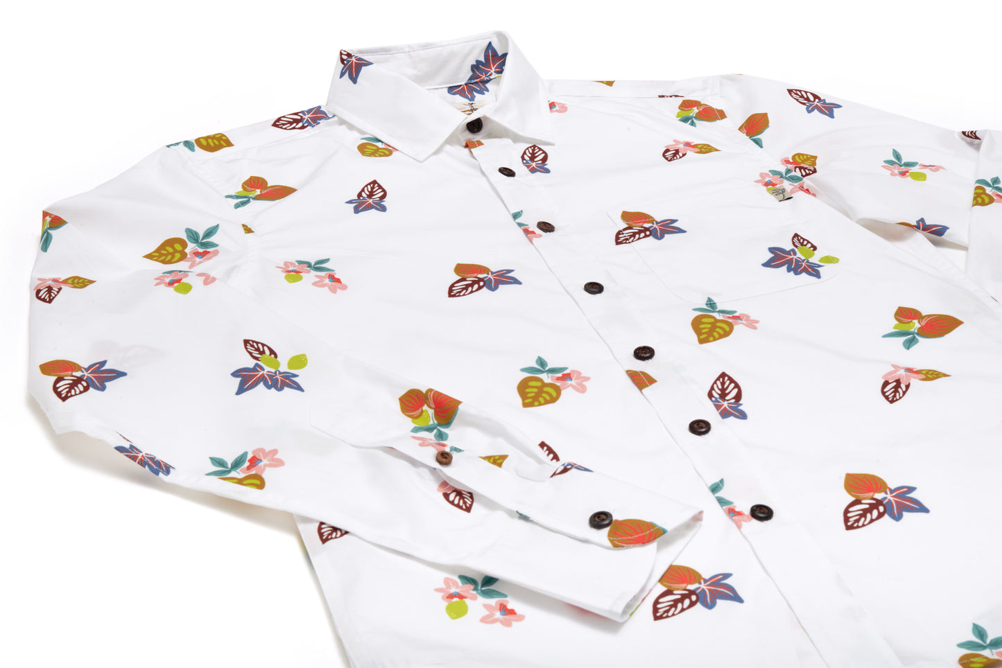 Orchid White Tropical Harvest Long Sleeve