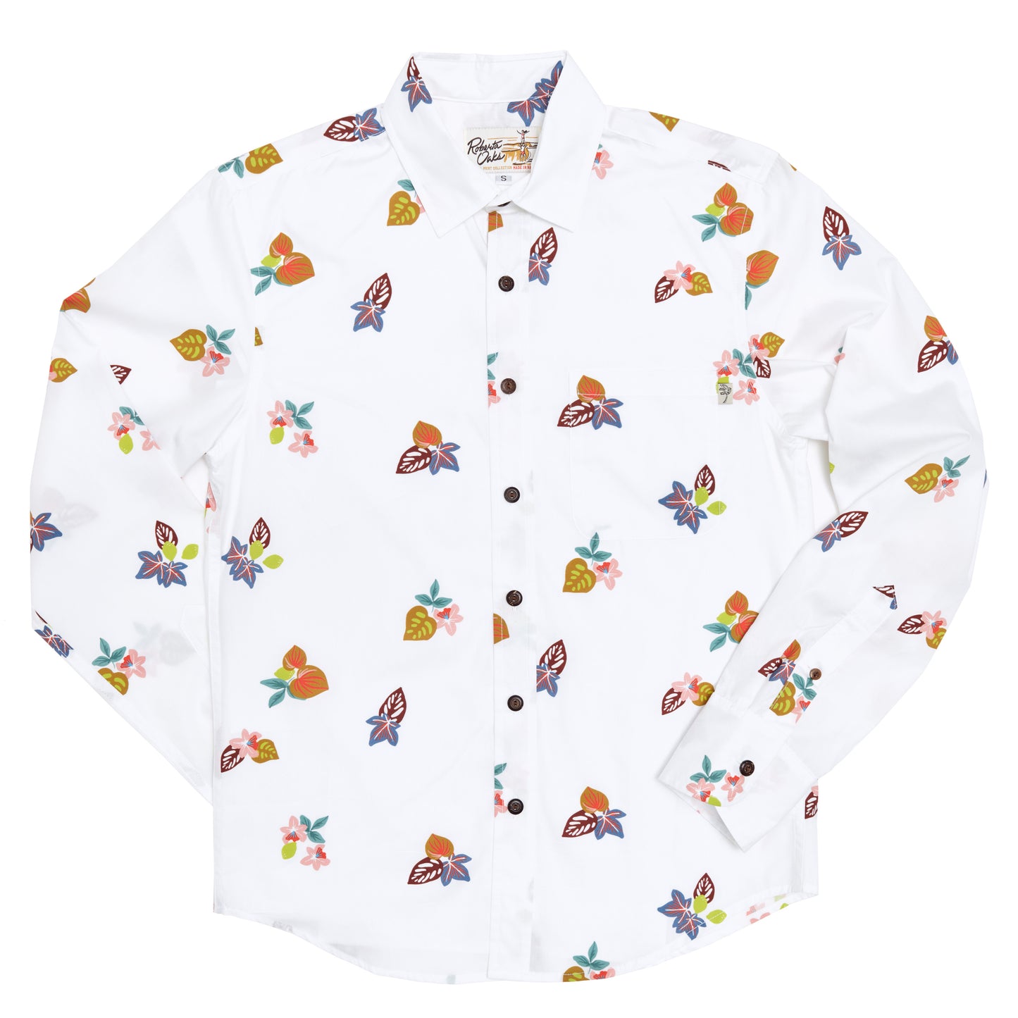 Orchid White Tropical Harvest Long Sleeve