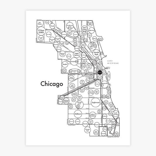 Chicago Letterpress Print