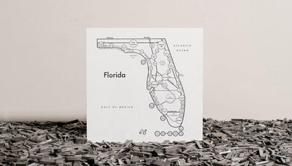 Florida Letterpress Print