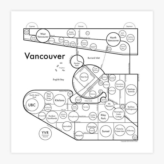 Vancouver Letterpress Print