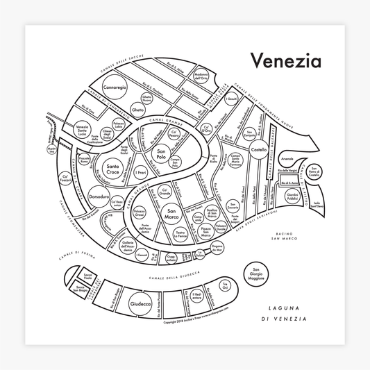 Venice Letterpress Print