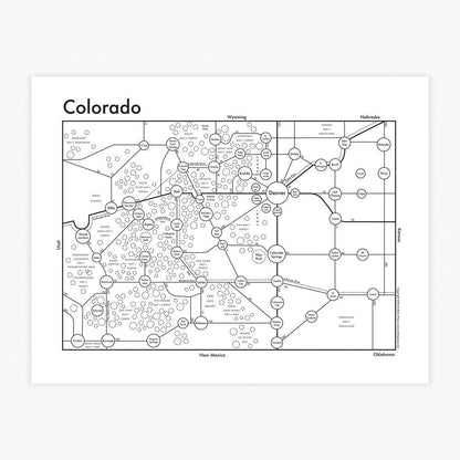 Colorado Letterpress Print