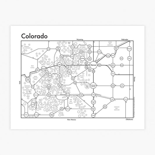 Colorado Letterpress Print