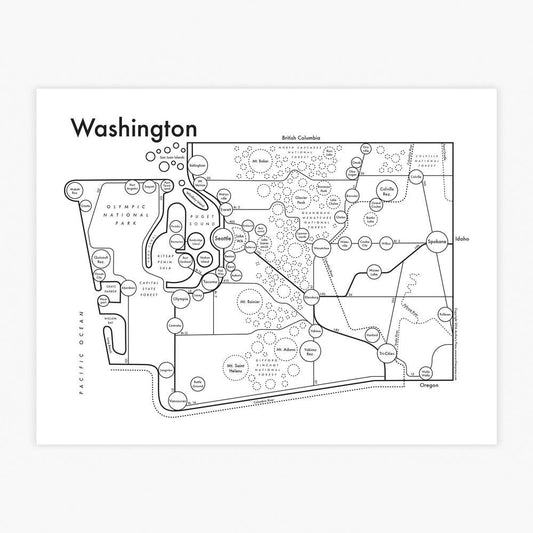 Washington Letterpress Print