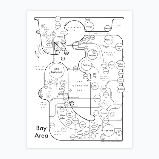 Bay Area Letterpress Print