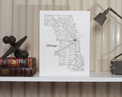 Chicago Letterpress Print