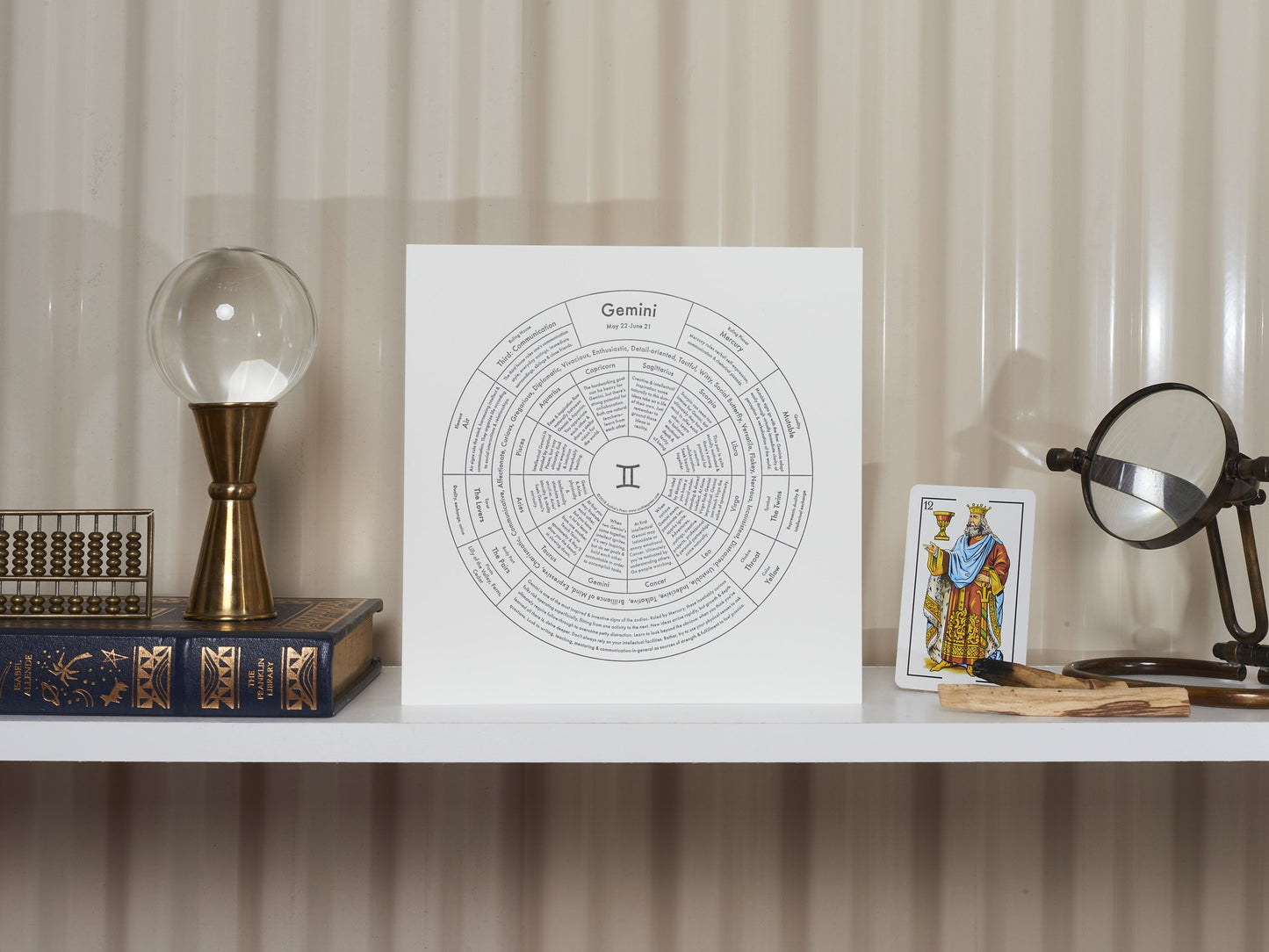 Gemini Letterpress Print